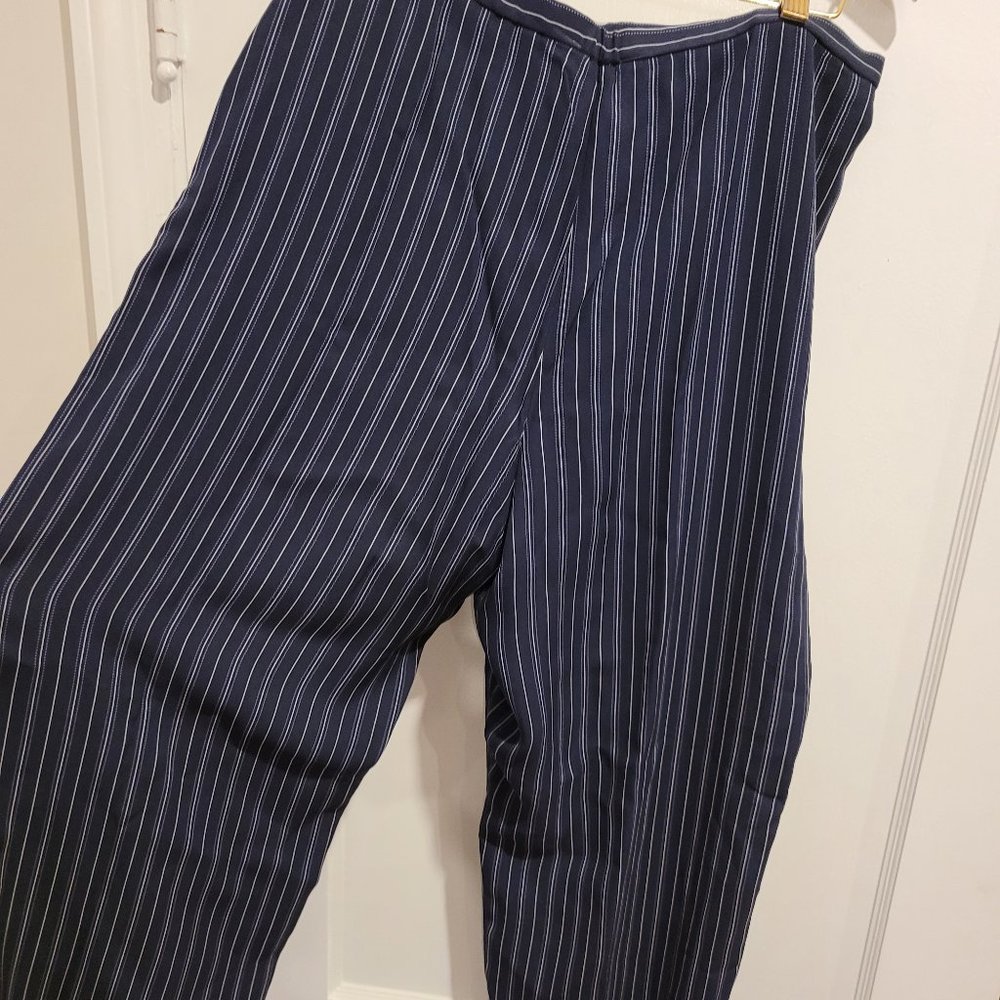 Talbots Petite Pin Striped Rayon Pants - Size 12